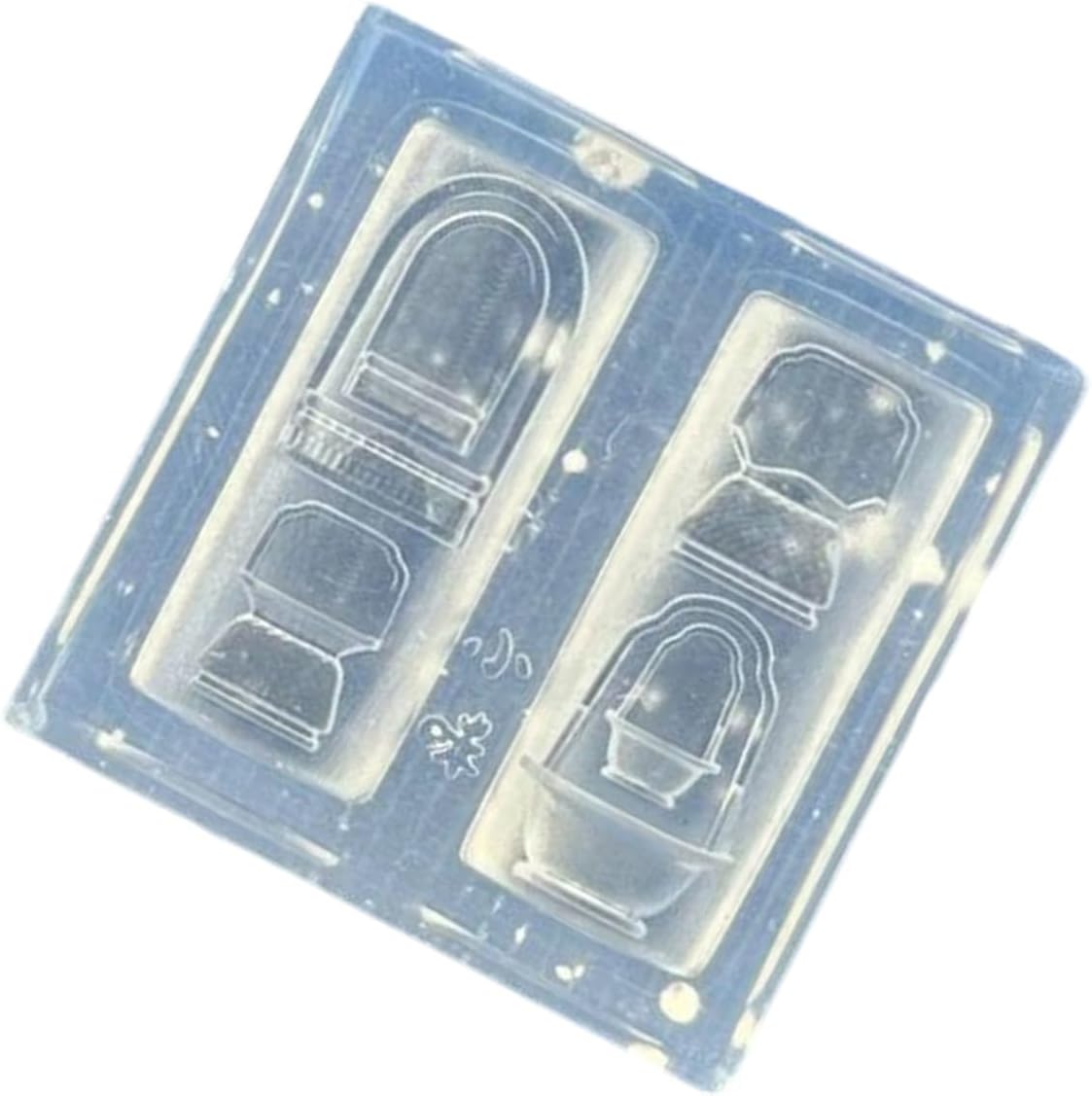 Clear Silicone Nails Stamp Mold Intricate Oriental Chain Carving Texture for Manicure Phone Case Decorations Nail Mold Vintage Chinese Chain