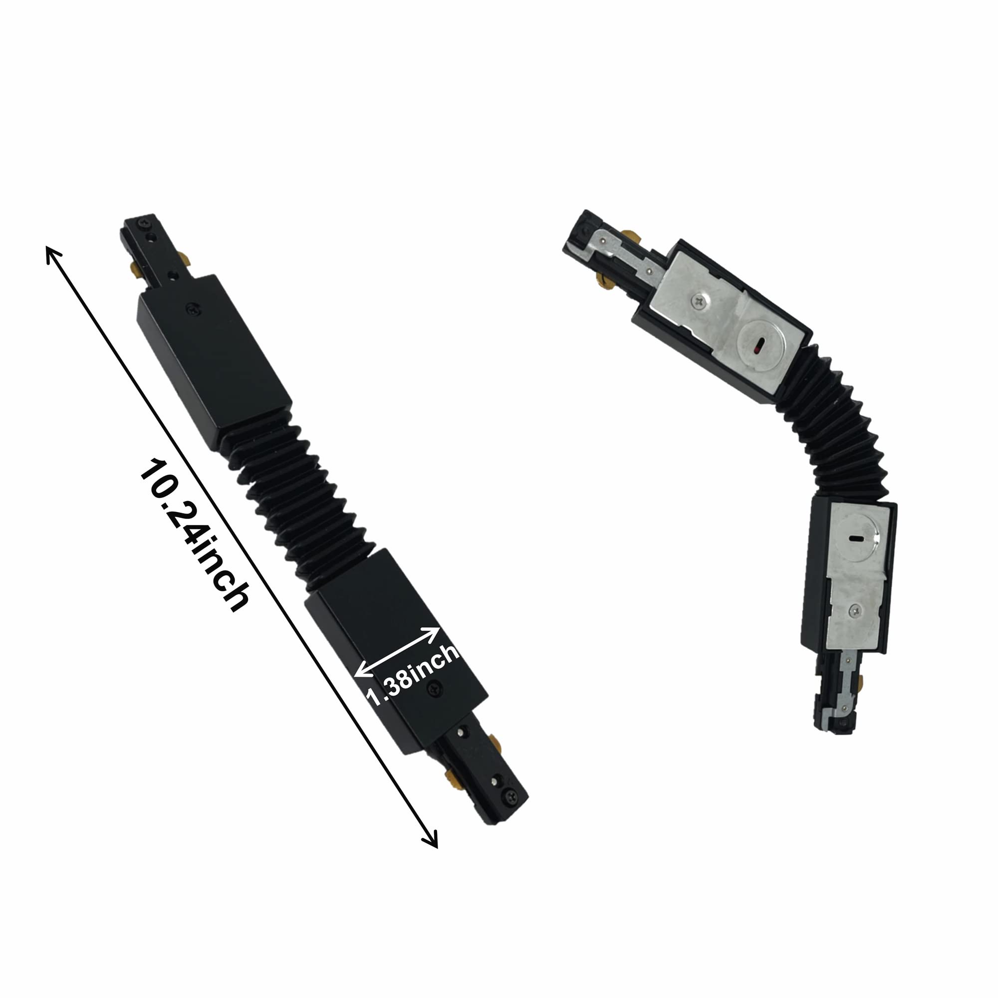Single Circuit H-Series Schienen-Endverbinder – 3-Draht, Schwarz, 10,9x3,1x15,2 Cm
