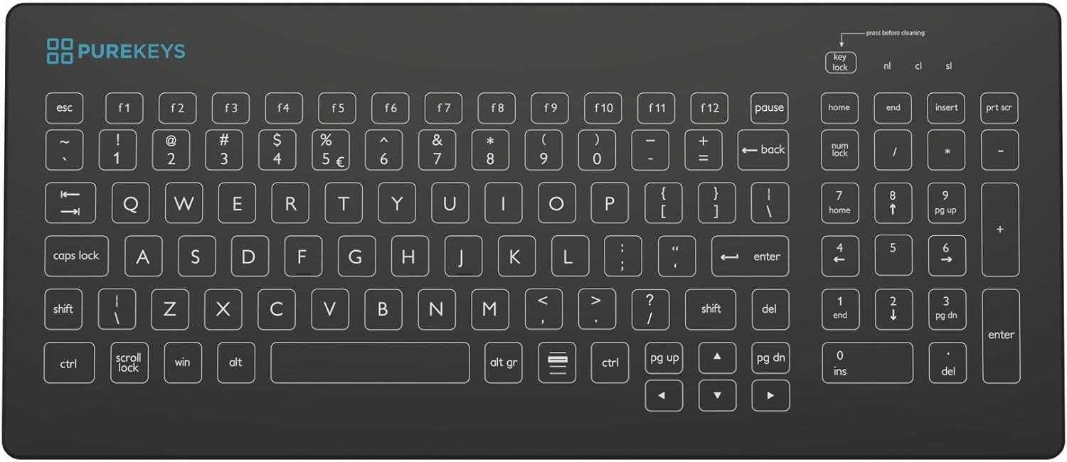 PUREKEYS Compact Medical Keyboard