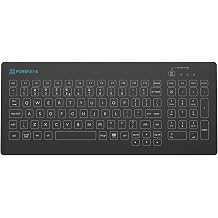 PUREKEYS Medical Keyboard Compact Wireless Black for Hospital, Dentist, Cleanroom, Laboratory and Industrial. Easy to Disinfect Hygienic Flat and Flexible