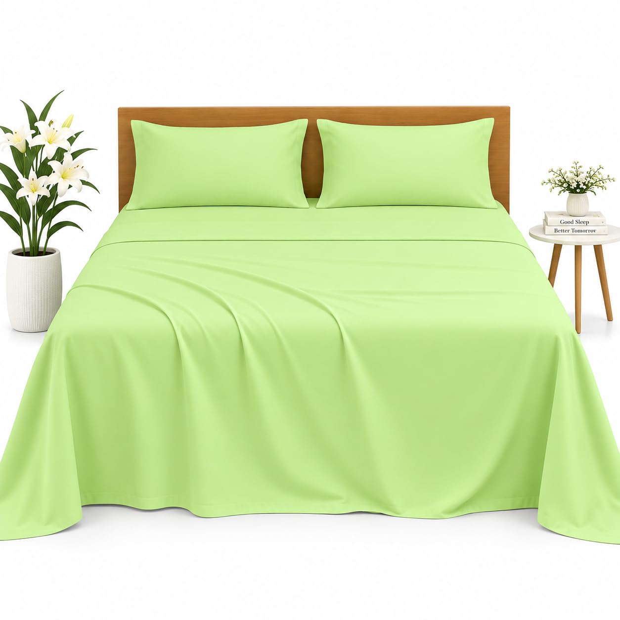Soft Queen Bedsheets - Dark Grey Microfiber -6