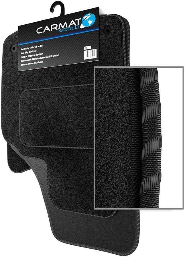 Kia Sportage (2016-present) Tailored Car Mats Velour (850gm Carpet) Black Black Trim
