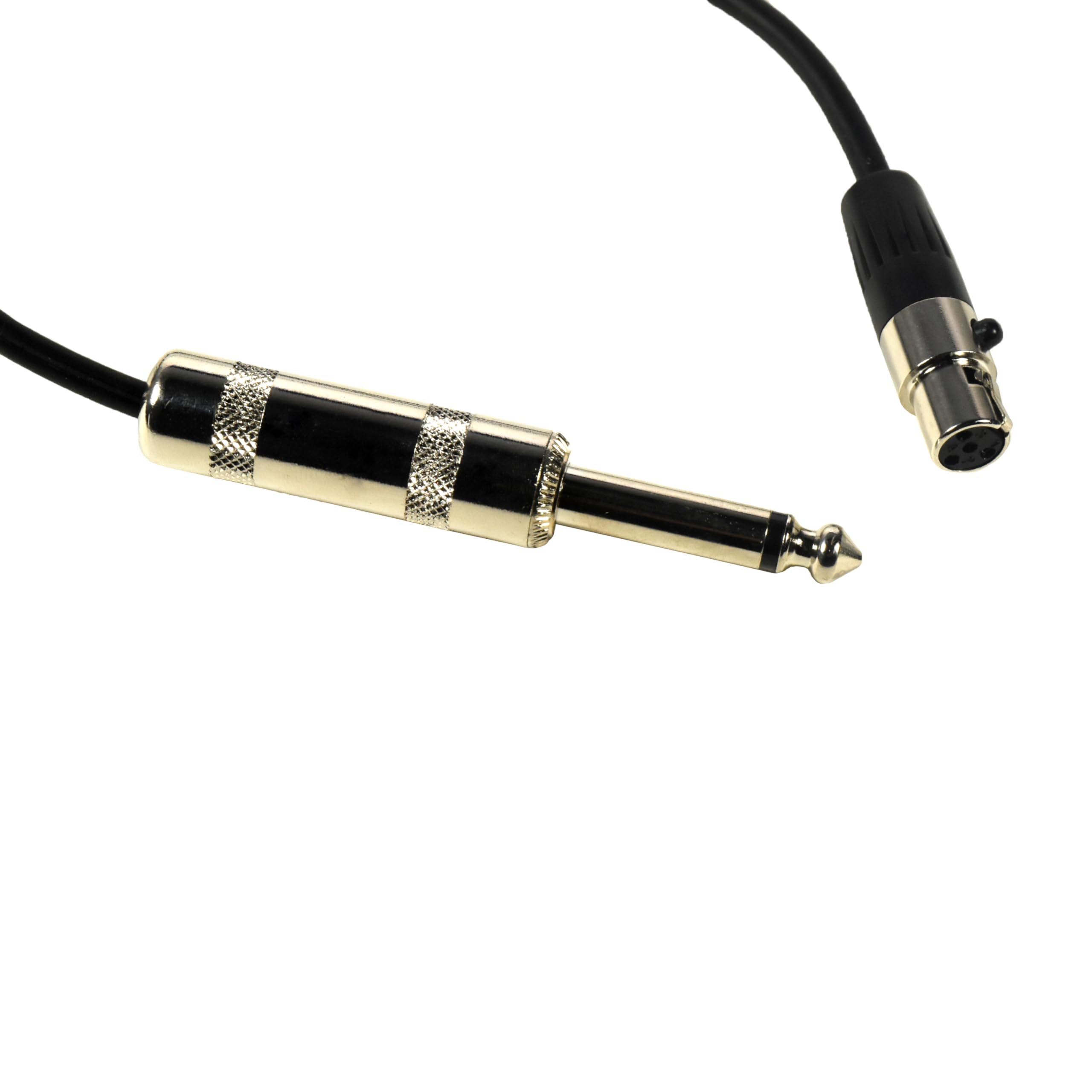 HQRP 4-Pin Mini Connector (TA4F) to 1/4-Inch Connector Instrument Cable Replacement for Shure WA302 / WA306 fits T1G, UT1 - Image 2
