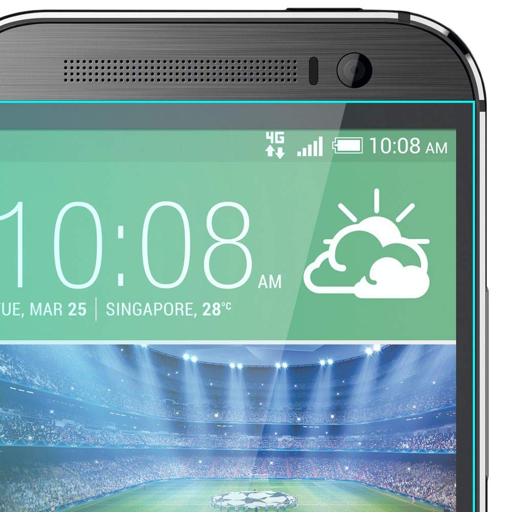 Cadorabo proteggi schermo blindato per HTC ONE M8 (2a gen.) in vetro protettivo temperato trasparente