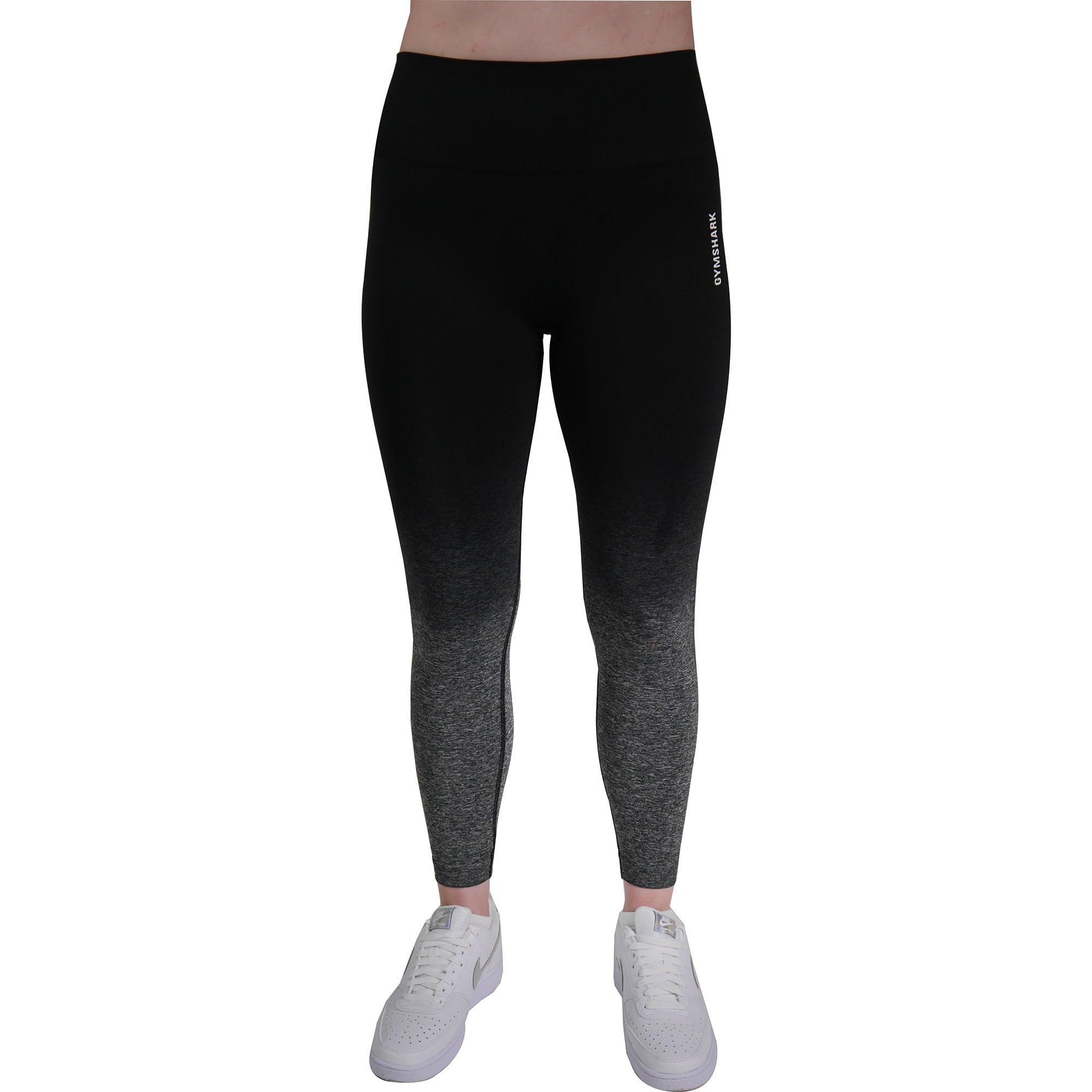 Gymshark Women's Black Adapt Ombre Seamless Long Training Tights - Xs