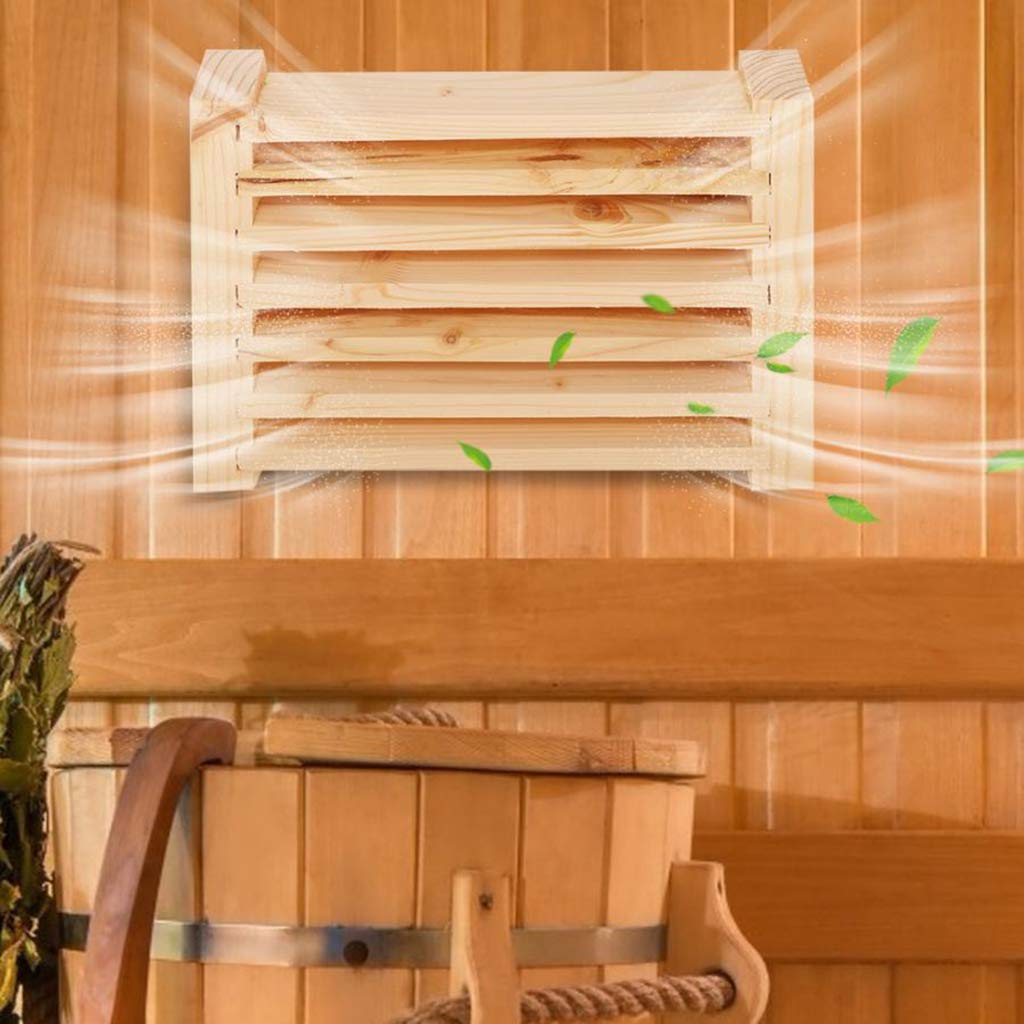 Amazon | Fenteer 木製サウナルーム空気ベントグリル換気パネルスパ