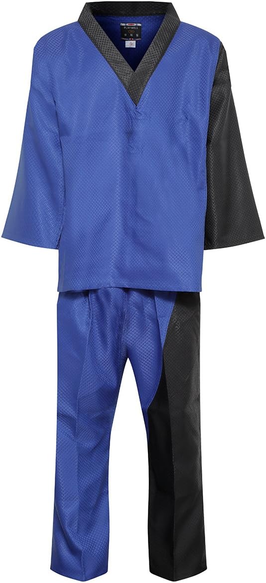 Playwell Elite Splice V-Neck Team Uniform - Blue/Black