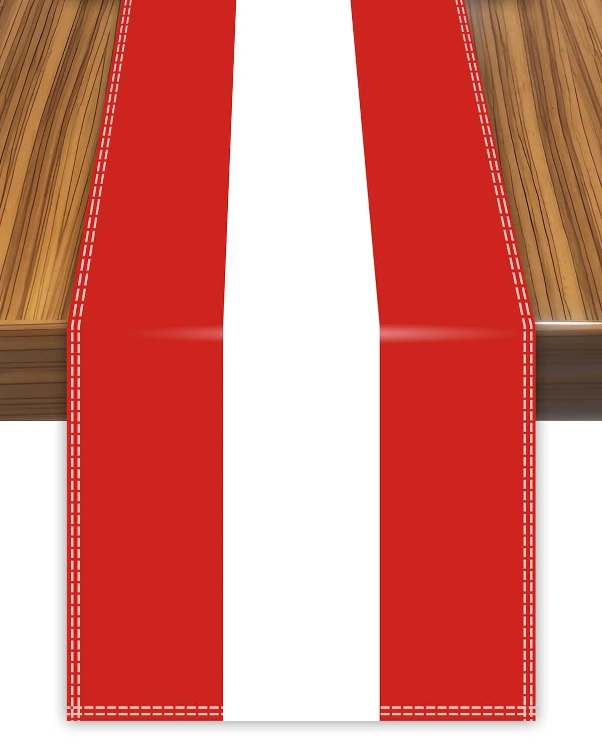 Austria Table Runner,Austrian Austrian Flag Tablecolth for Dining Home Decor