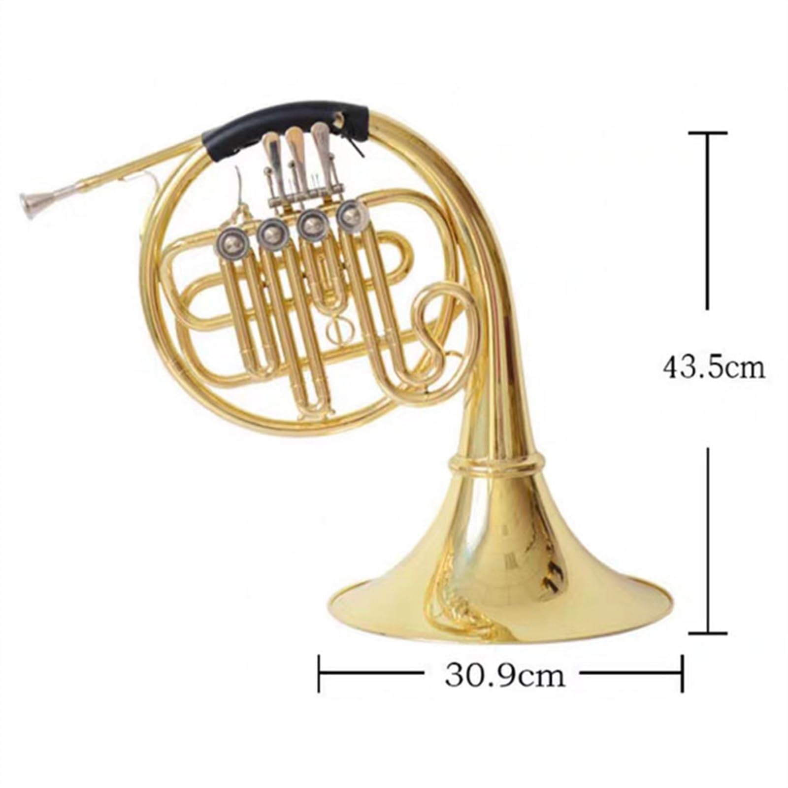 Cor Français Plat B 4 Touches À Une Rangée, Cor Français Fendu Pour Débutants, Pratique Du Cor Français Avec Accessoires Kit Cor D'harmonie