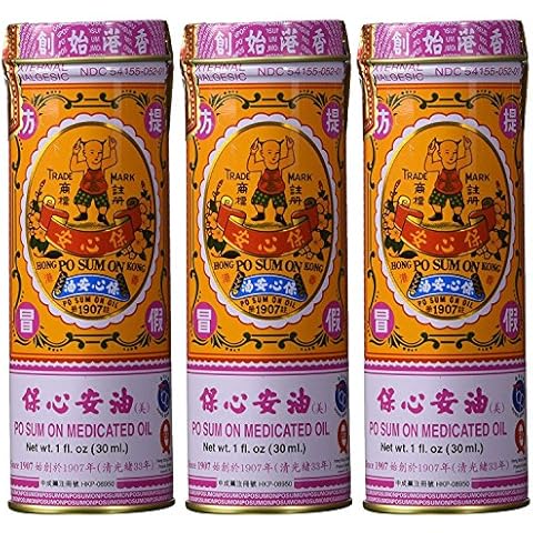 PO SUM ON - Medicated Oil ( 1.0 Ounce / 30.0 Milliliter - PACK OF THREE) Cover