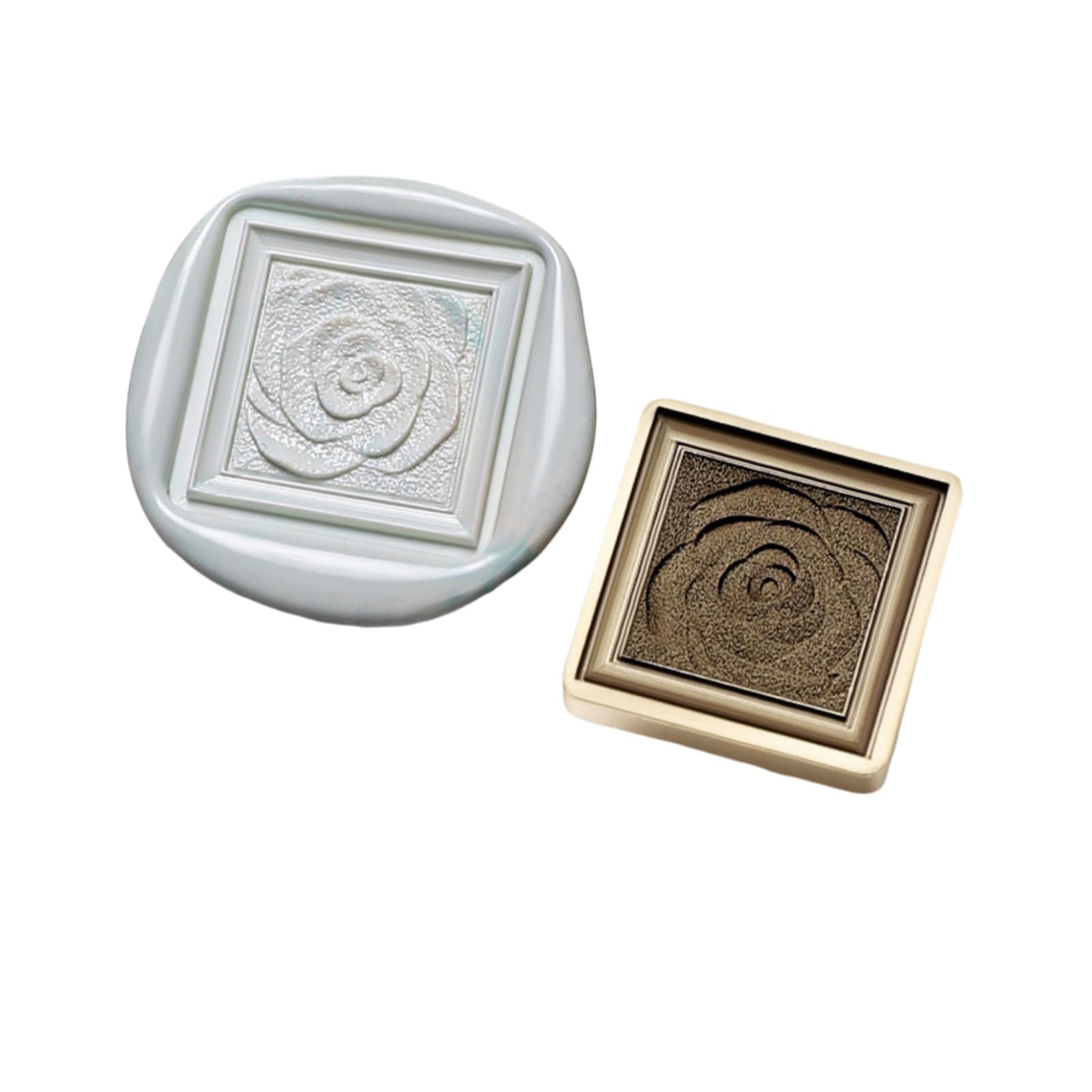 Kalttoy E Wax Stamp Head Replacement Flower Wax Seal Stamp Head For Wedding Invitation, Valentines Card Supplies Seal