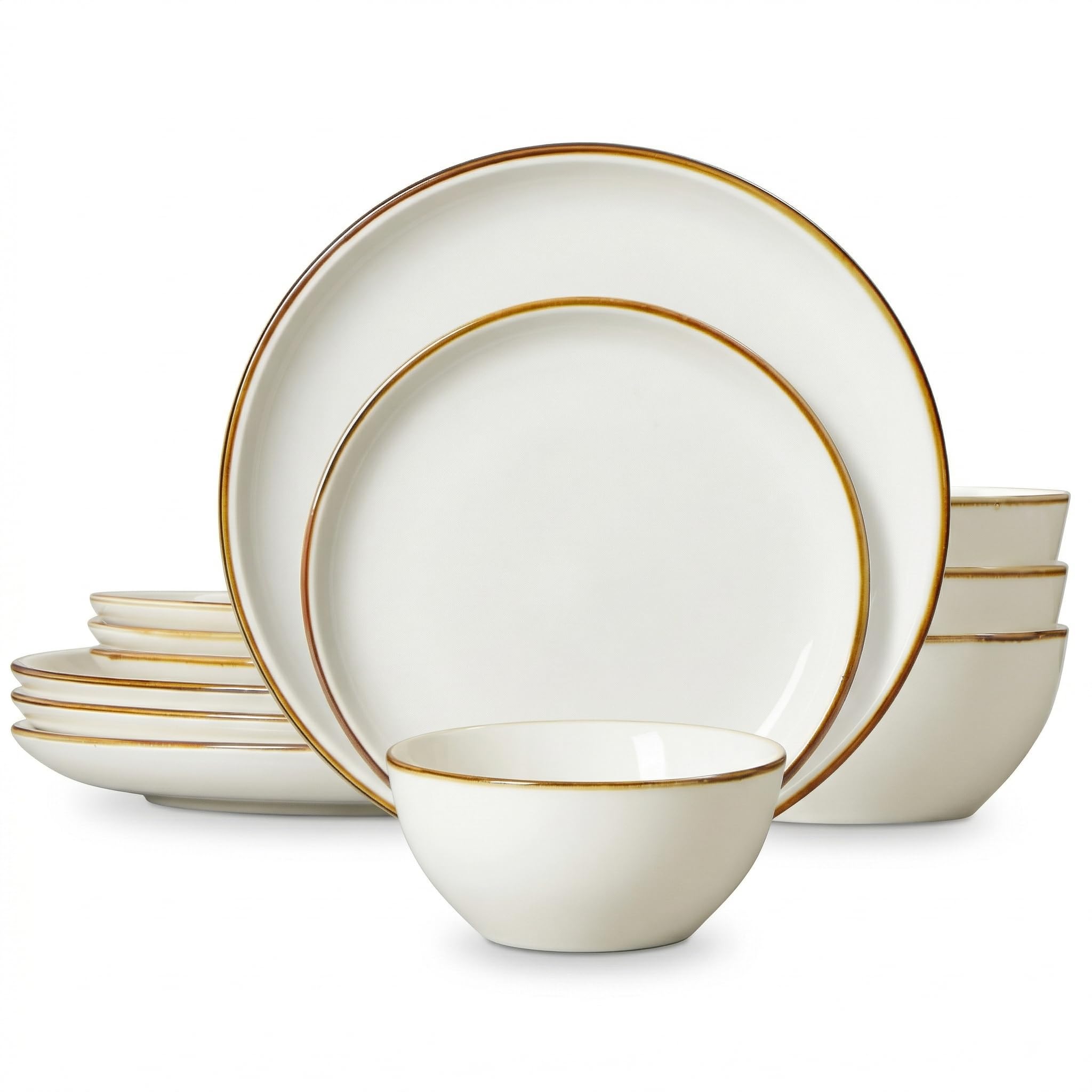 ONEMORE 12-Piece Porcelain Dinnerware Set