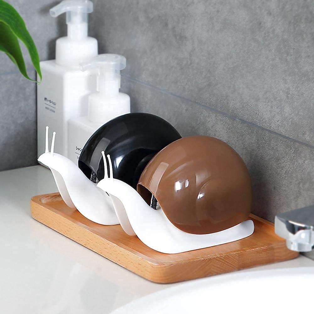 Evilia Ecom Cute Snail Soap Dispenser Hand Soap Pump Lotion, Hand Sanitizer, Shampoo, Shower Gel Dispenser for Bathroom, Kitchen Counter, Bathroom Accessories 3
