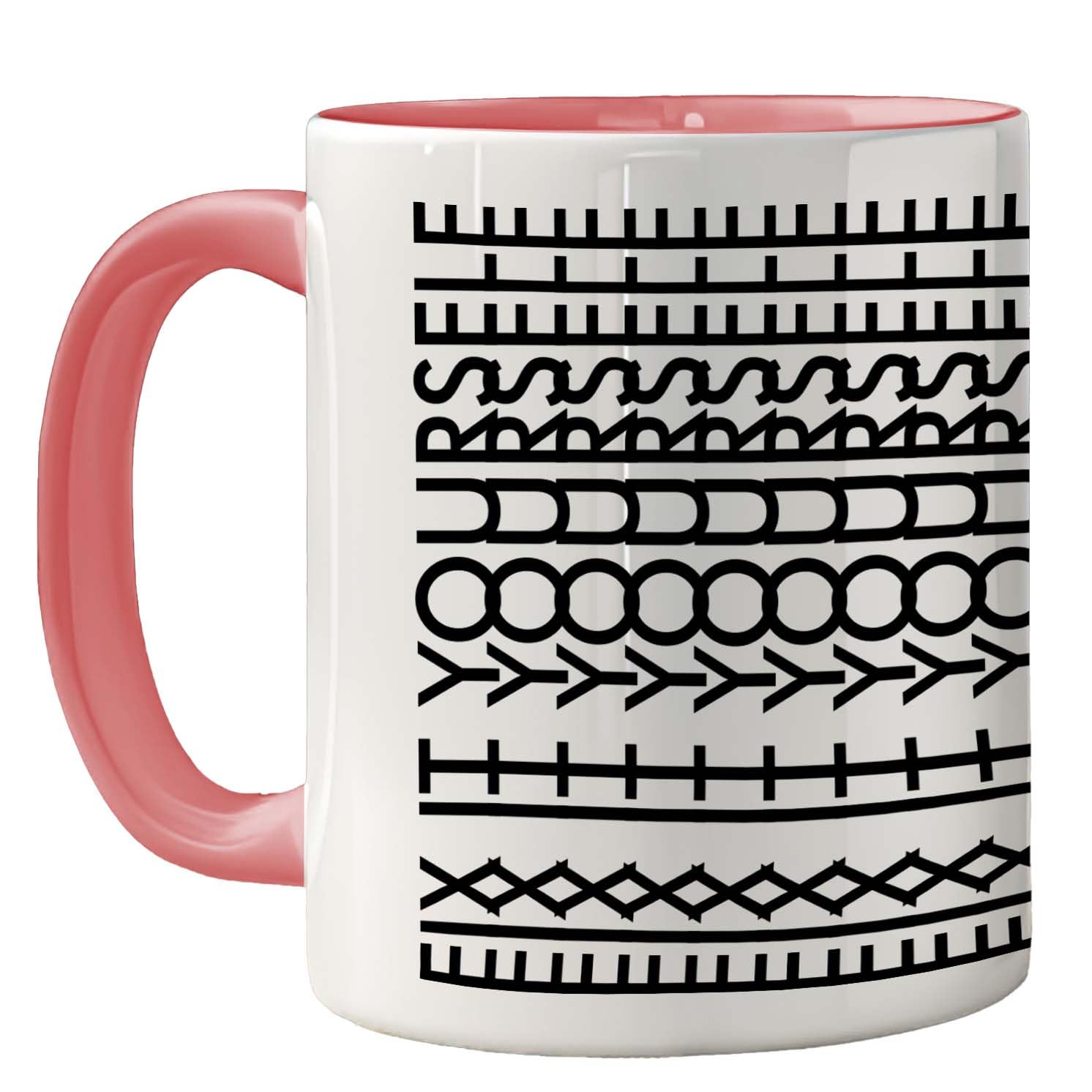 Funny Mug for Men Women - Fix It Yourself - Rude Sarcastic Slogan Gifts for Work Colleagues, Crude Fun Novelty Joke Gag Gift Humour Birthday Friends, 11oz Pink Ceramic Premium Mugs Cup