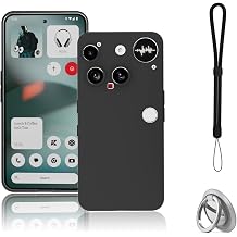 NOUKAJU Case for Nothing Phone 3, TPU Protective Case,Stand Function,Adjustable Bracket,Anti-Drop,Shockproof,Protective Cover for Nothing Phone 3Black