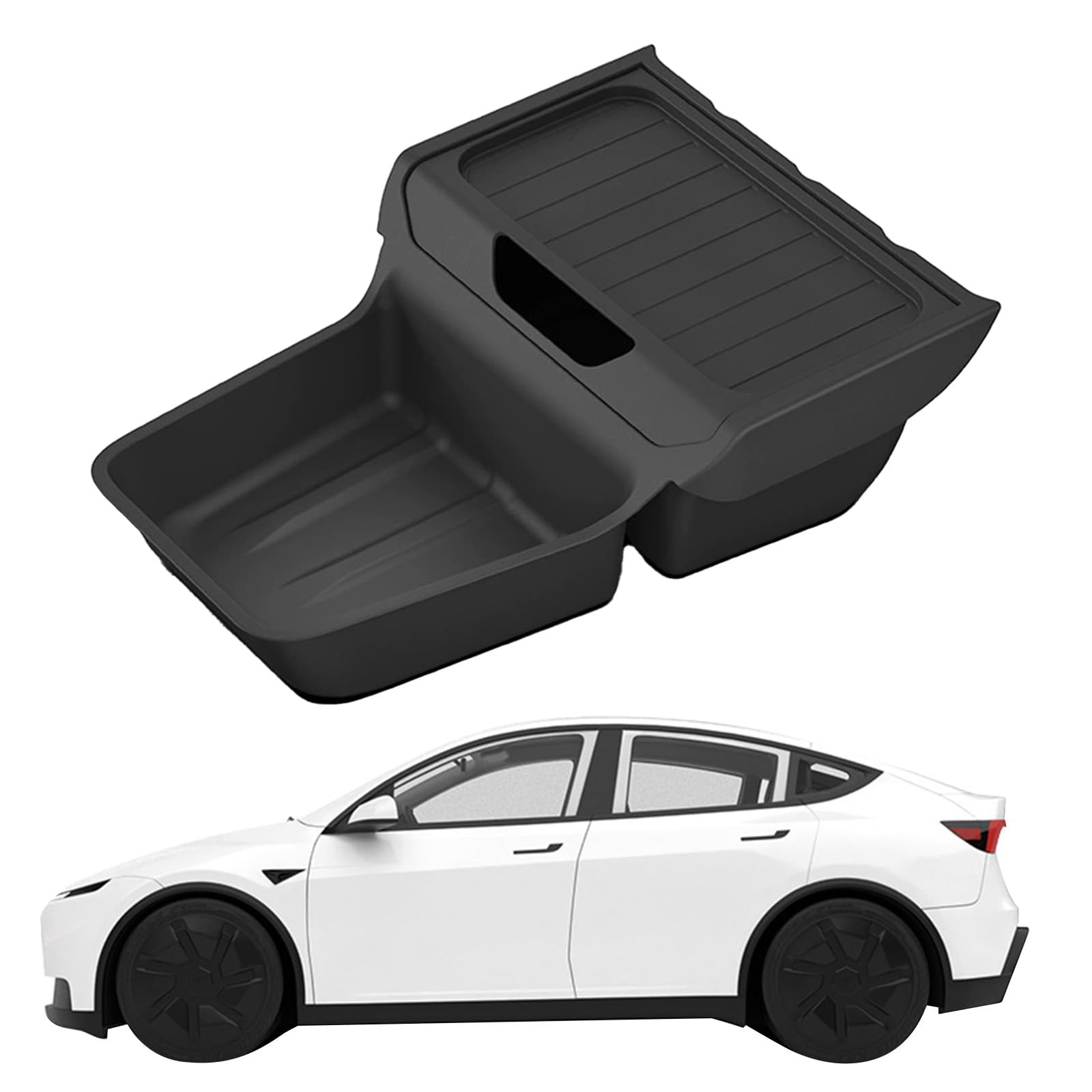 Mittelkonsole Organizer für Tesla Model Y Juniper Standard 2026 2025 Mittelkonsole untere Aufbewahrungsbox für Modell Y 2025 2026 Zubehör