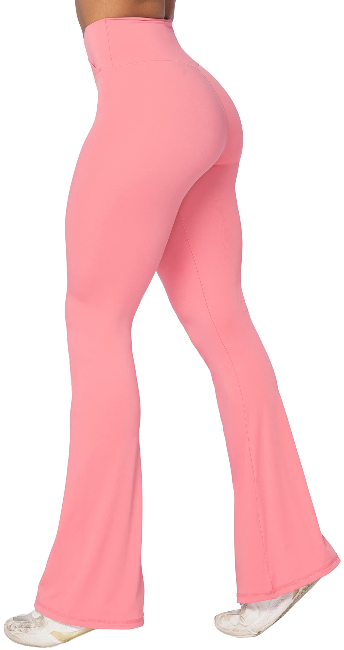 Sunzel Flare Leggings for Women, Crossover Yoga Pants with Tummy Control