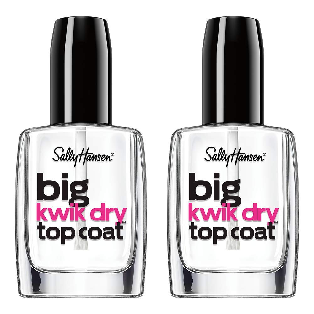 Sally Hansen Big Kwik Dry Top Nail Coat Treatment, 0.4 Fl Oz (Pack of 2) : Beauty & Personal Care