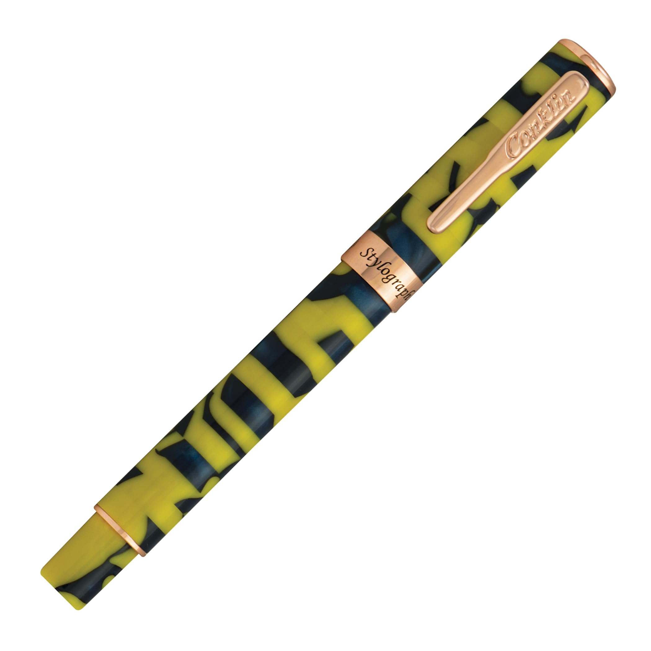 Conklin Stylograph Mosaic Pluma estilográfica Amarillo/Azul- F