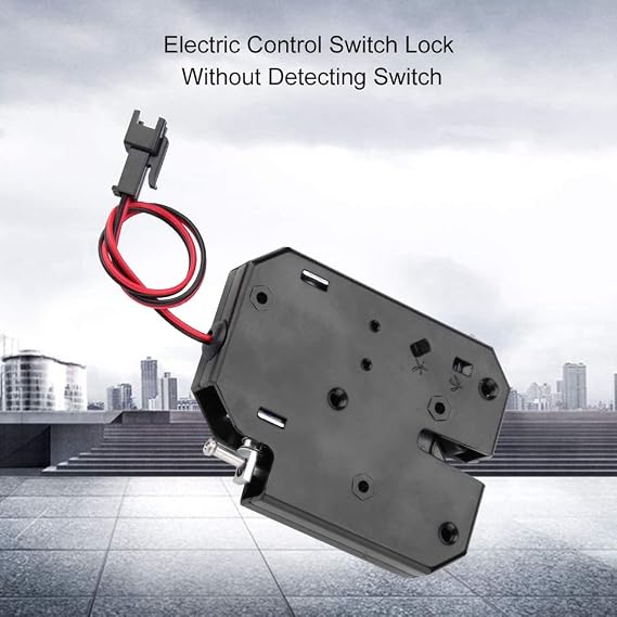 Sonew DC 12V Electromagnetic Lock Electric Control Drawer Switch Lock Lockers Smart Magnetic Lock Self-Service Lock Without Detection Switch