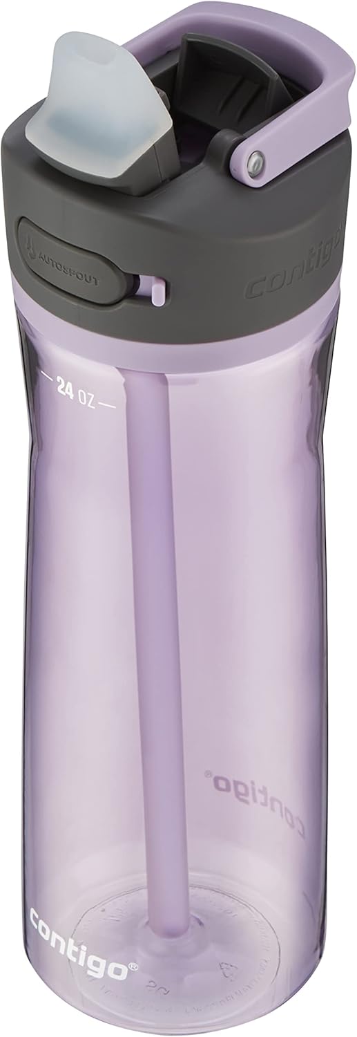 Contigo Ashland 2.0 Water Bottle, 24 oz - Leak-Proof Lid, Protective Spout Cover - Cupholder Friendly, Dishwasher Safe, BPA Free - Lavender - Image 3
