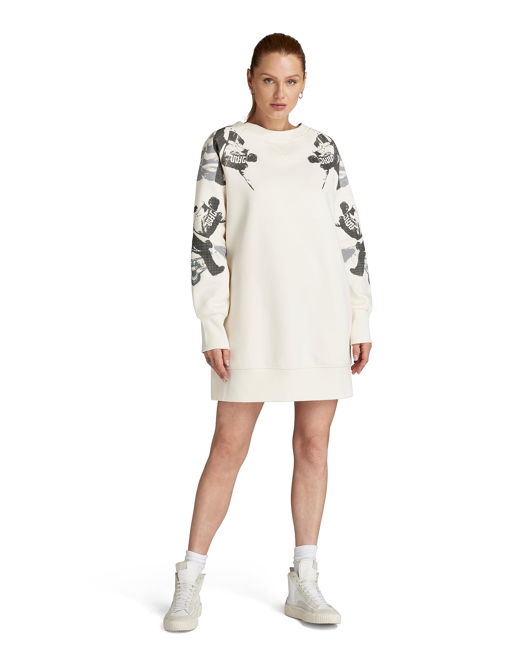 G-STAR Damen Loose Graphic Sweat Kleid Dresses