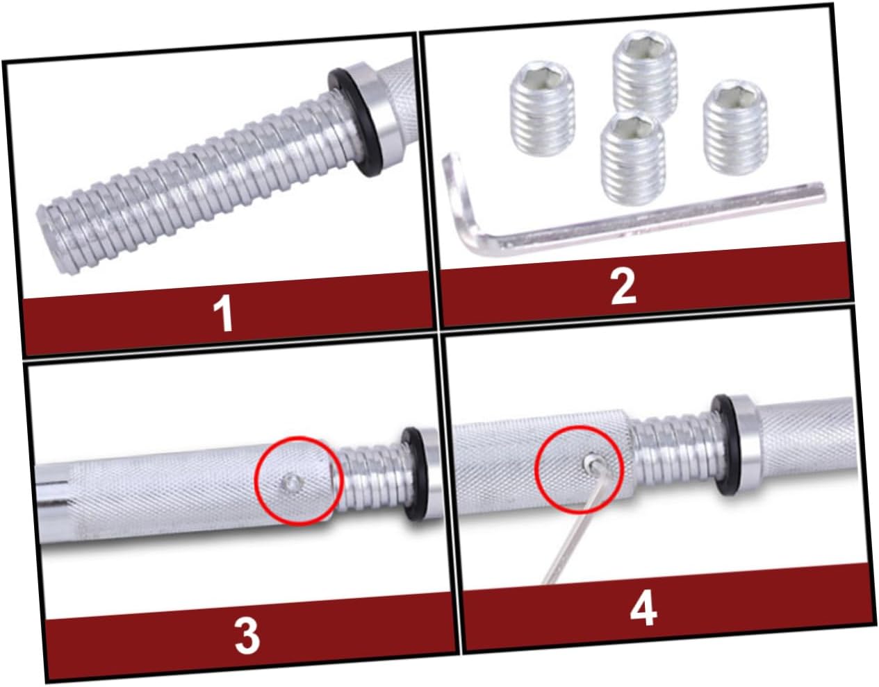 Dumbbell Connecting Rod Connector Barbell Connector for Weightlifting Home Gym Accessories Made of Tube