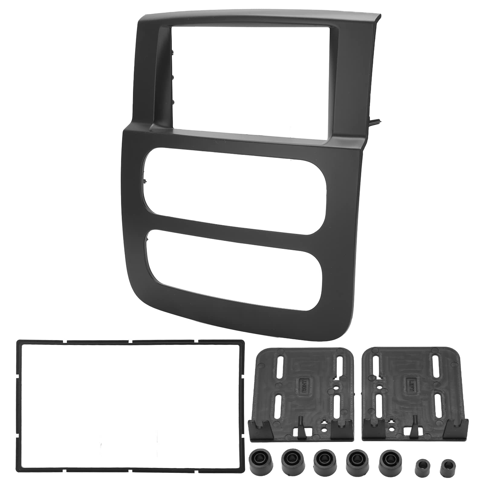 AMONIDA Marco de Fascia Estéreo para Radio de Coche 2DIN, Repuesto Elegante Apto para Truck 2002-2005, Material ABS, 2 Unidades