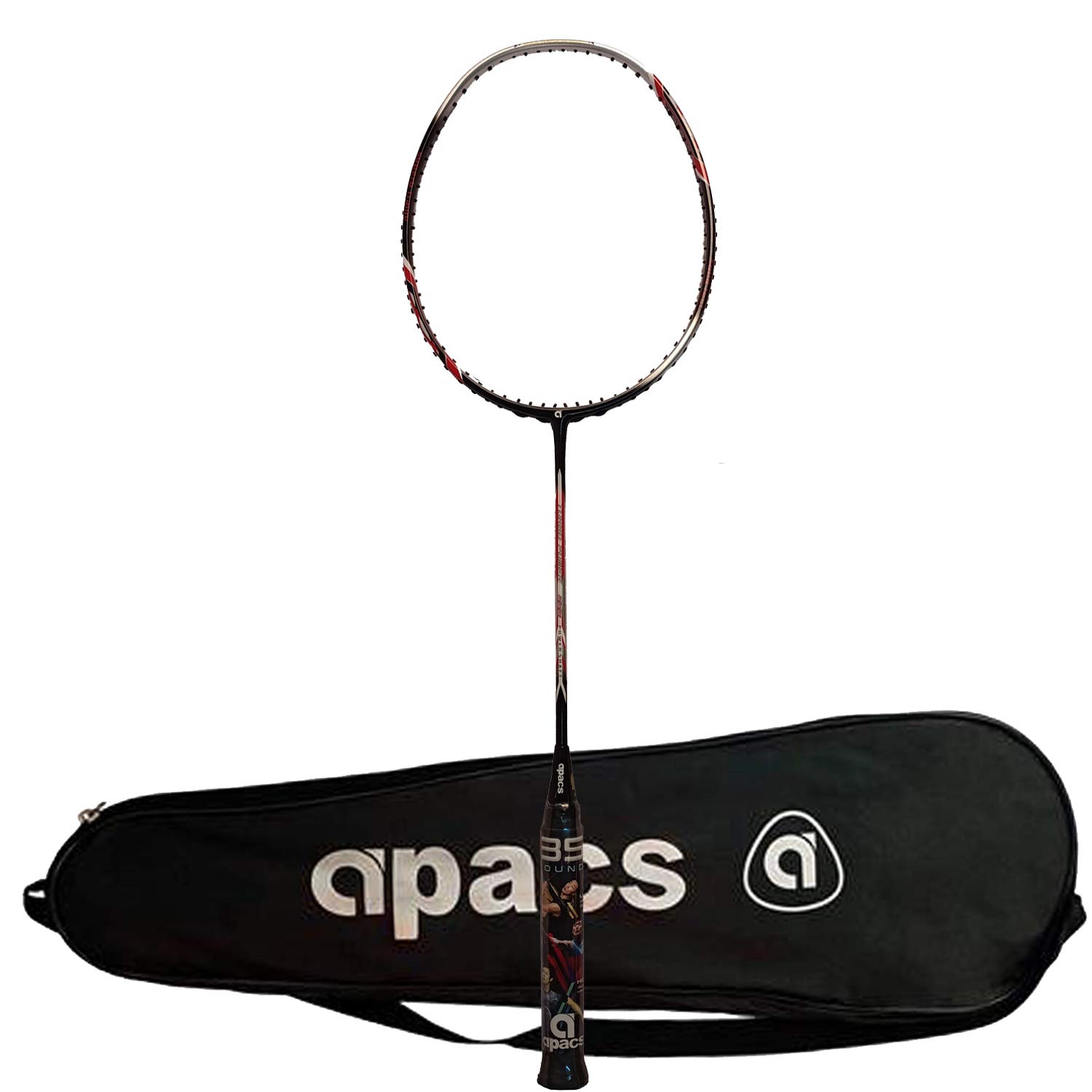 APACS Turbo Power 999 Unstrung Graphite Badminton Racquet, 30 LBS