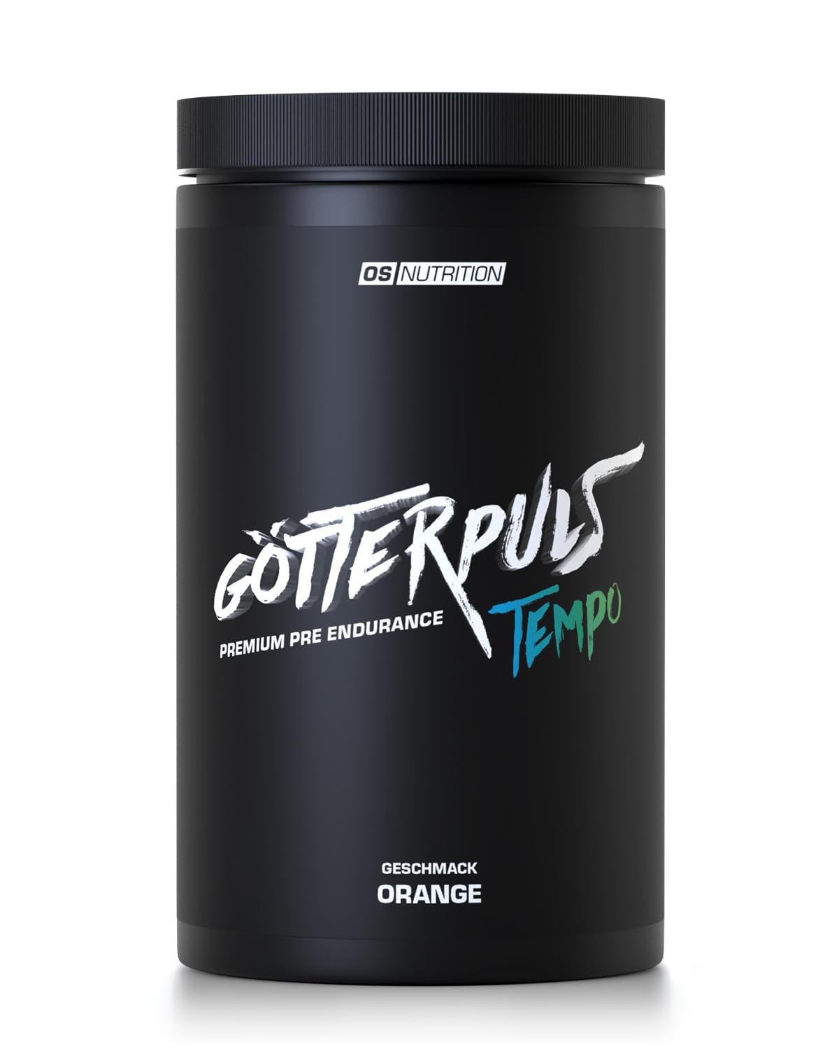 Götterpuls Tempo Pre Endurance 560g Pulver Orange | Mit L-Citrullin + EAA + Cyclic Dextrin + NewCaff + Elektrolyte – 175mg Koffein – Für Ausdauersport – 20 Portionen