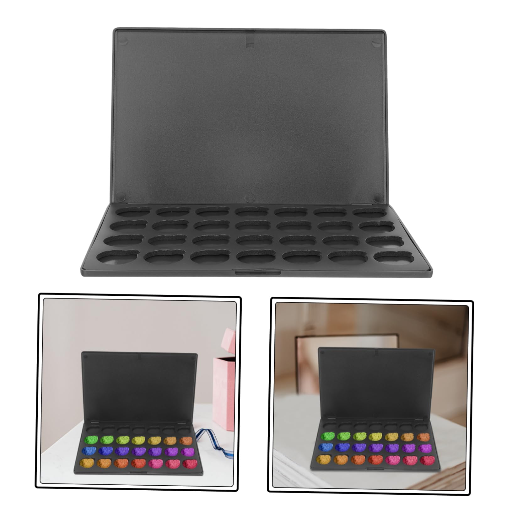 VALICLUD 4 Pièces Palette de Maquillage Vide Magnétique Boîte Diy pour Fards à Paupières Blush Pratique et pour Vos Projets Cosmétiques