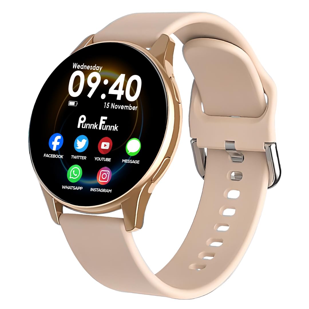 PunnkFunnk EVO Vista Smartwatch, 1.3” HD Display Bluetooth Calling, Fitness & Sleep Tracker, 100+ Sports Modes, IP67 Waterproof Compatible with Android & iOS(Pink)-image-9