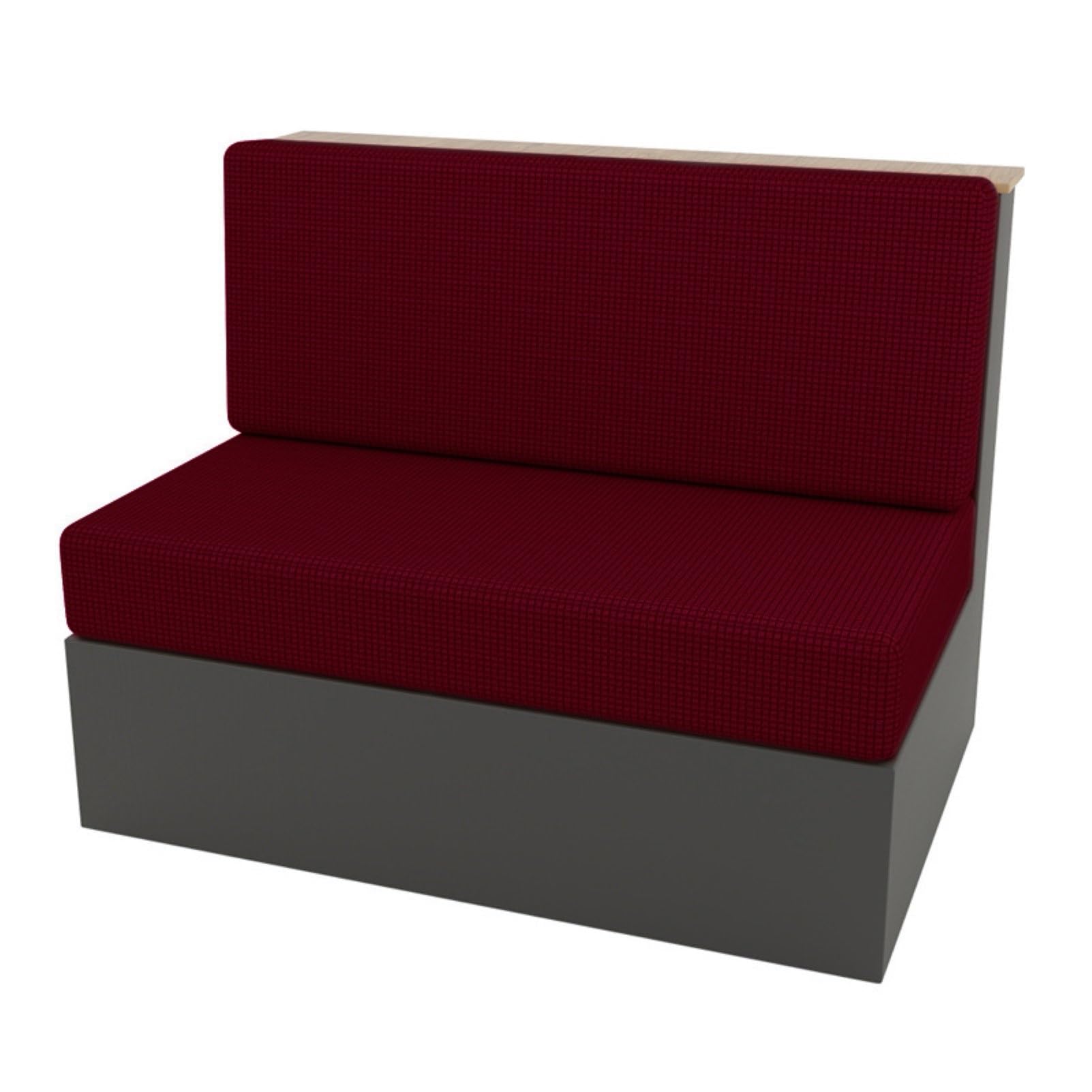 Dracqwn RV Dinette Cushion Covers, 2 Seat Sofa Chair Cover Furniture Protector, Rv Cushion Couch Covers Dinette Both Seats For Rv Camper(B Wine Red,1 Set)