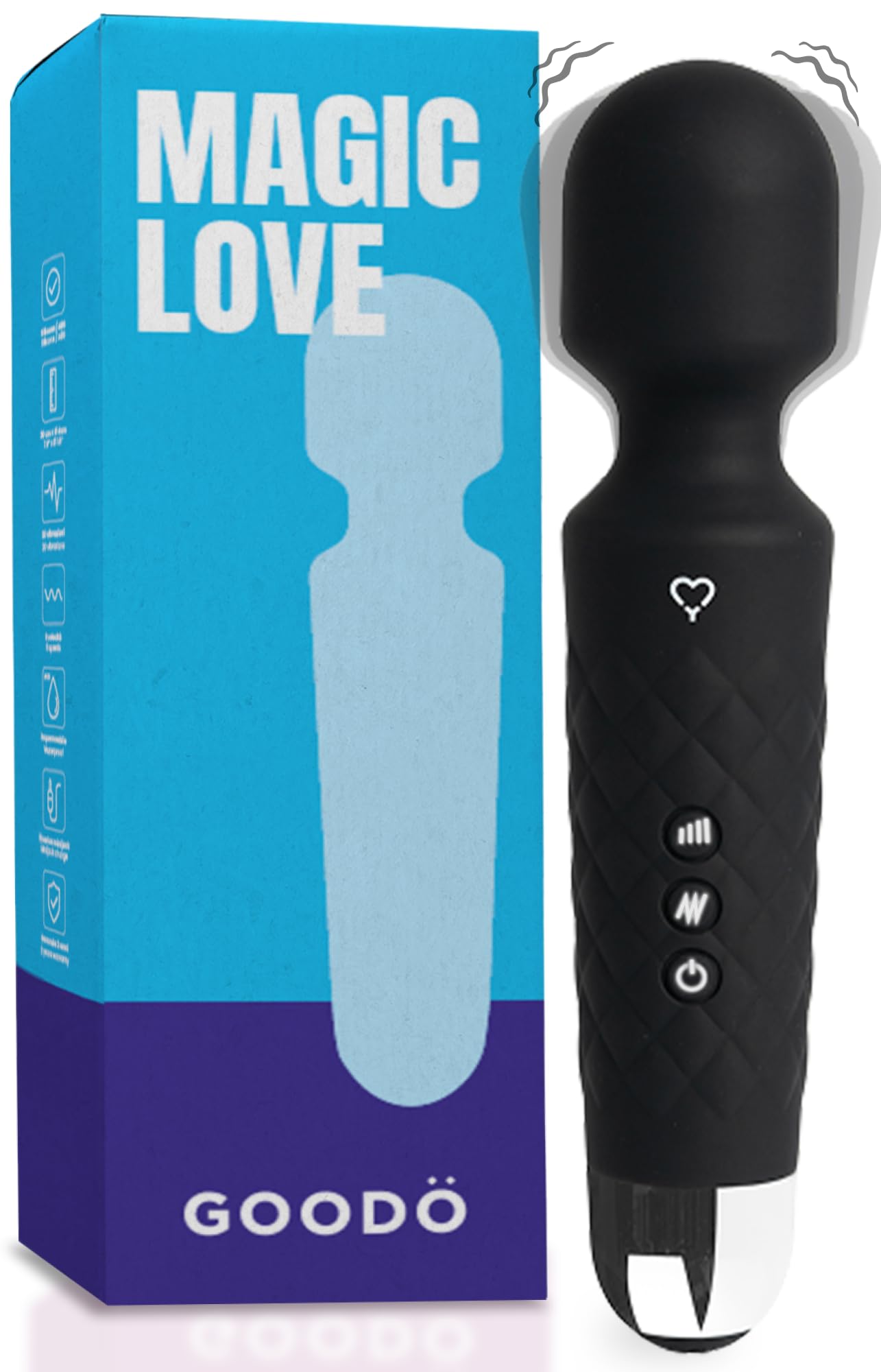 MySecretCase Vibratorensets für Frauen Klitoris 20cm Auflege Vibration für Frauen Kabellos 20 Vibrationen + 8 Geschwindigkeiten Vibrator Sexspielzeug Paar Vibrator Klitoris USB Valentinstag