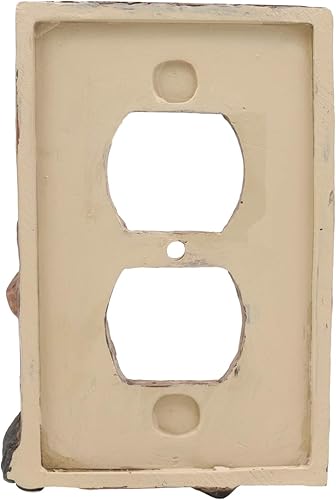 Miniatura 4 de Ebros - Juego de 2 platos de pared con cubierta eléctrica de ciervo y ciervo, alce rústico de bosque rústico pintado a mano, decoración occidental