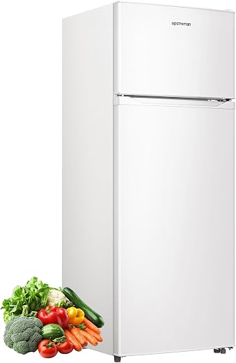 Upstreman 7.7 Cu Ft Compact Refrigerator with Freezer