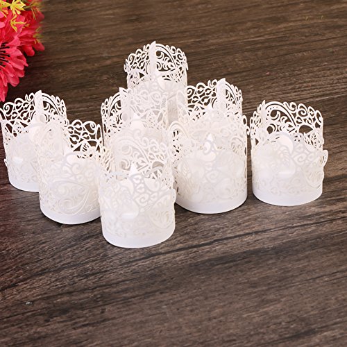 Sepikvin 43211-4066 Candle Wraps, 50 Pcs Tea Light Holders Decorative Wraps thumb #6