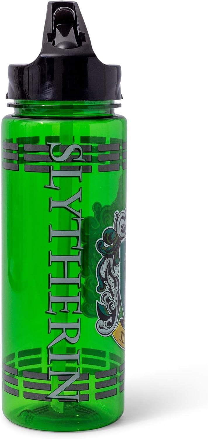 Silver Buffalo Harry Potter Movie 1-8 Slytherin Crest with Dashes Tritan Water Bottle, 20 Ounces - Image 3