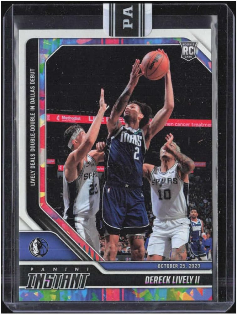 DERECK LIVELY II RC SP 2023-24 Panini Instant VersiColor 3/5 ROOKIE #6 Mavericks MT-MT+ Basketball
