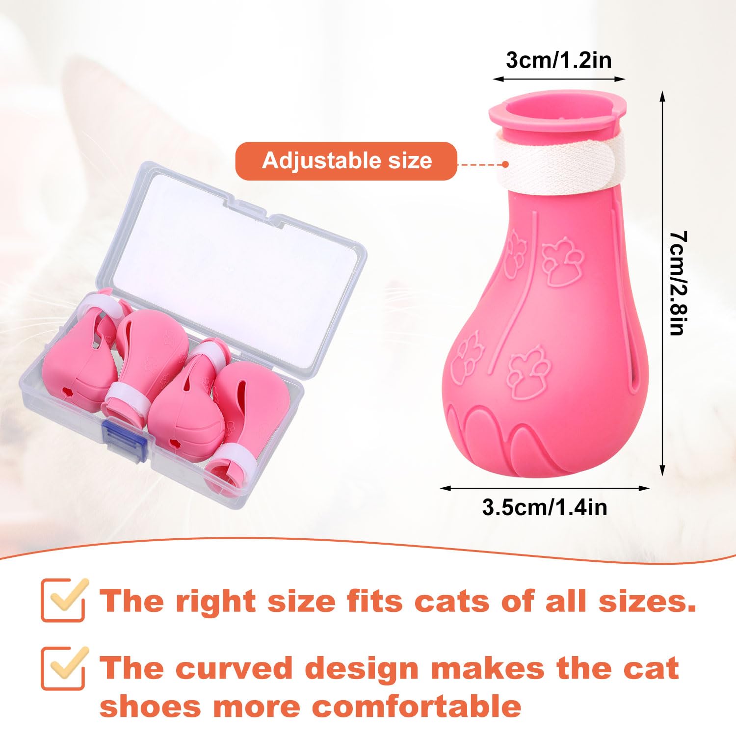 Gosknor 4pcs Cat Feet Covers - Image 2