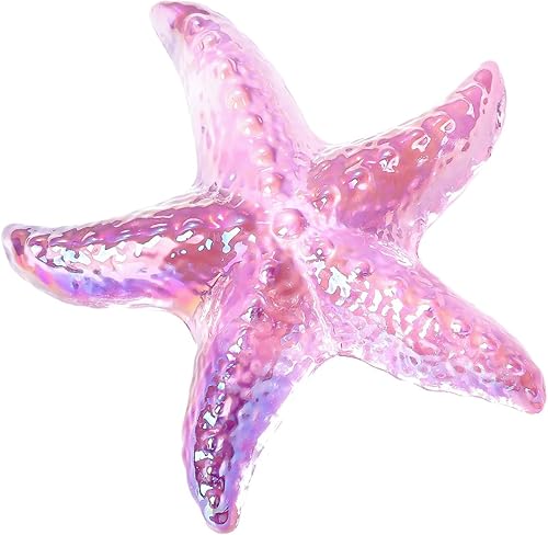 Miniatura 7 de LONGWIN Decoración de estrellas de mar de cristal hecha a mano para el hogar, figuras coleccionables, animales marinos, playa, escultura costera