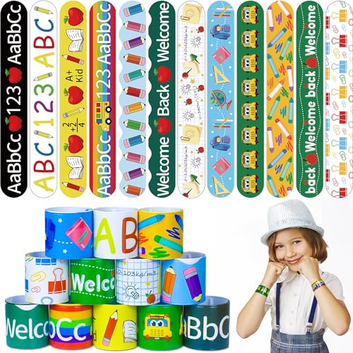 Bracelets de bienvenue rentrée scolaire Lot de 48 cadeaux pour élèves