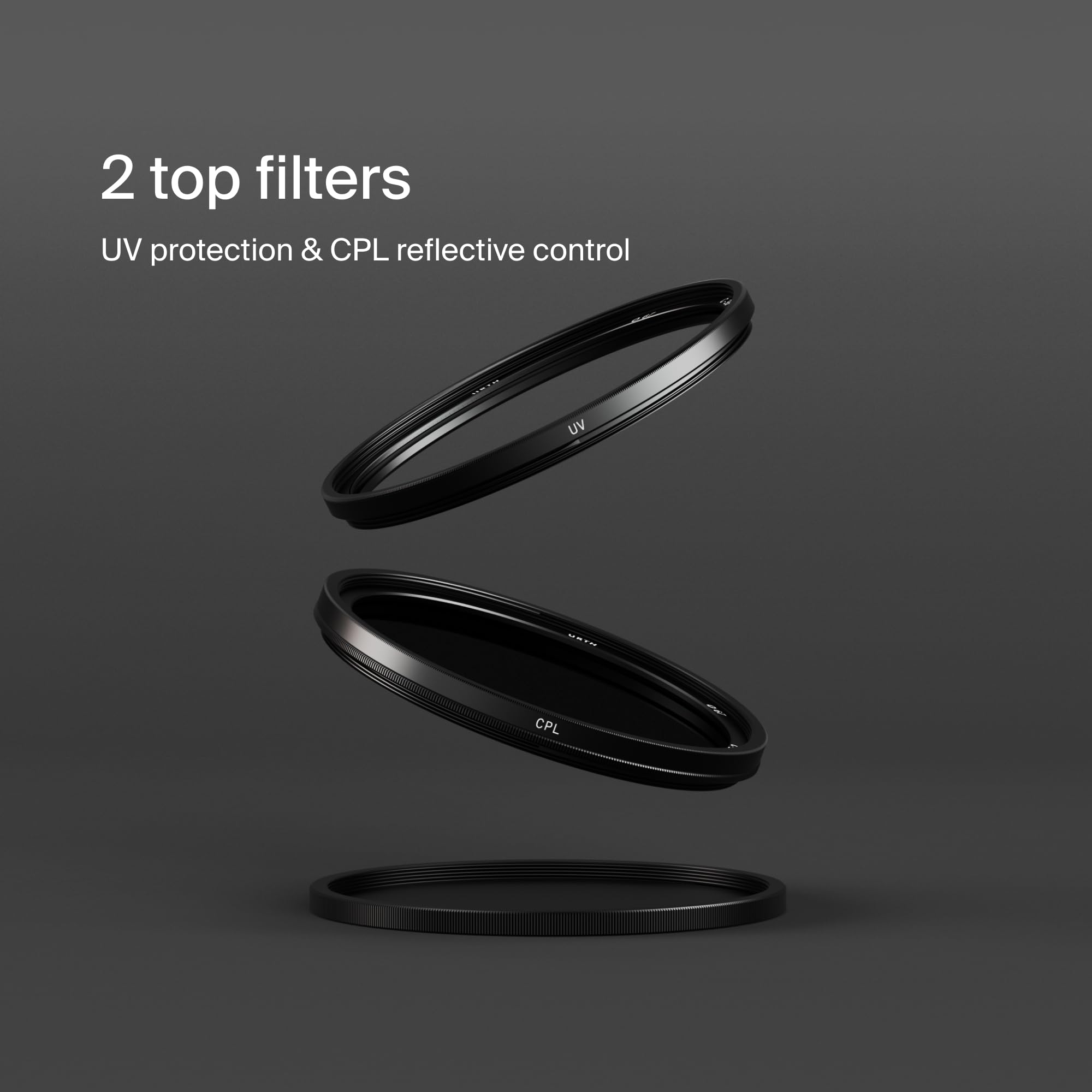 Urth 67 mm 2-in-1 UV + Zirkularer Polfilter (CPL) Filter Kit —nanobeschichtetes optisches Glas, ultraflache Kamerafilter mit 2 Kappen