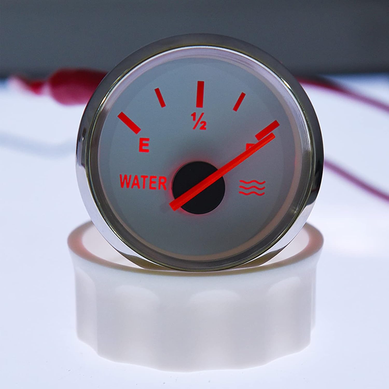 Water Level Gauge, 52MM Water Tank Level Gauge Red Backlight for Car