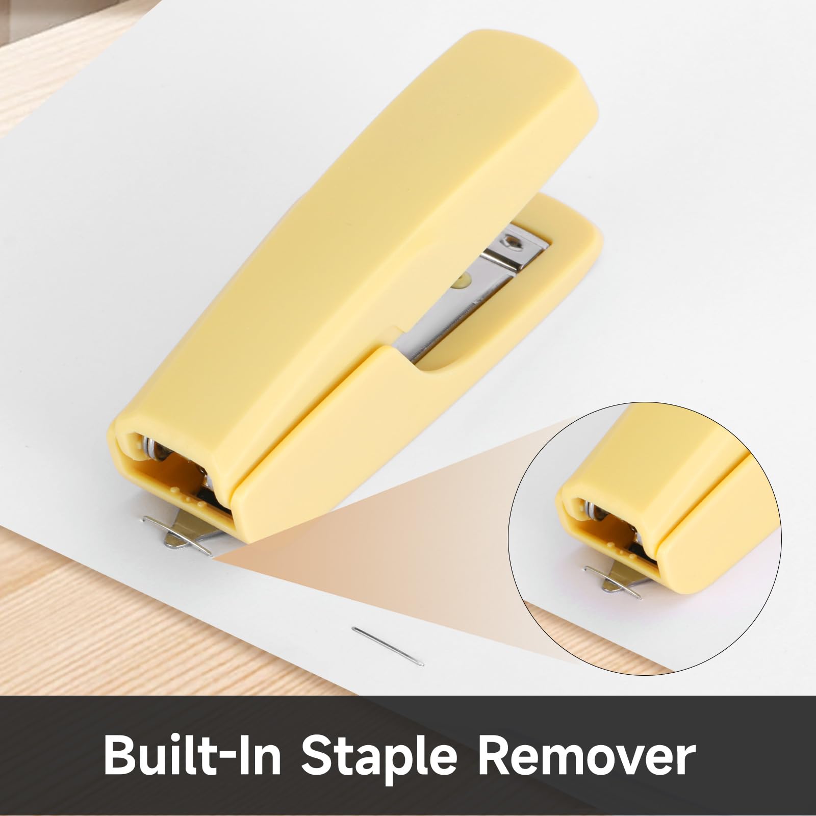 Eagle Stapler with Stapler Remover,12 Sheets Capacity,NO.10 Stapling,Yellow - Image 3
