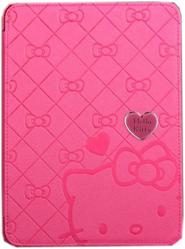 TFS Cute Cartoon Love Heart Hello Kitty with Stand Angle View Flip Pu Leather Case Protective Cover for Samsung Galaxy Tab S Tablet 10.5 Inch Sm-t800 (Rose)