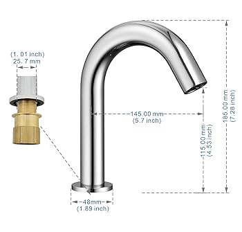 自動じゃ口 Amazon | Lychee Light 自動水栓 センサー水栓 自動センサー水栓