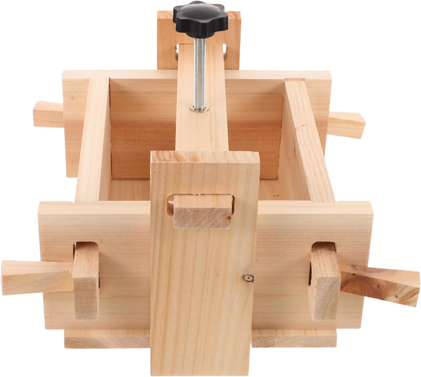 Tofu Maker Mold Press Container 13x17x9.5cm Wooden Tofu Draining Mold for Homemade Soybean Curd 3-4lbs for Home and Commercial Use