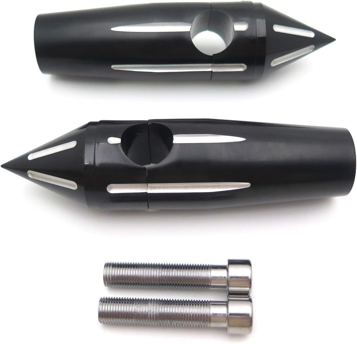 XKMT-1''Spike 4'' Handlebar Pullback Risers Compatible With Vulcan 900 Classic Custom BLACK [B00YWC4LX4]