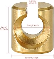 Vista 2 de Ferrules de cable acelerador en reposo para cable de acelerador del carburador Junta de unión terminal de tuerca guía compatible con Harley Davidson
